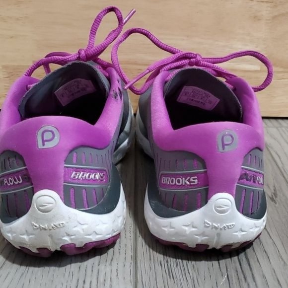 Brooks Pure Flow 6 Running Shoes Sneakers Purple Gray Women's WOMAN'S Size 8 B - Picture 6 of 16
